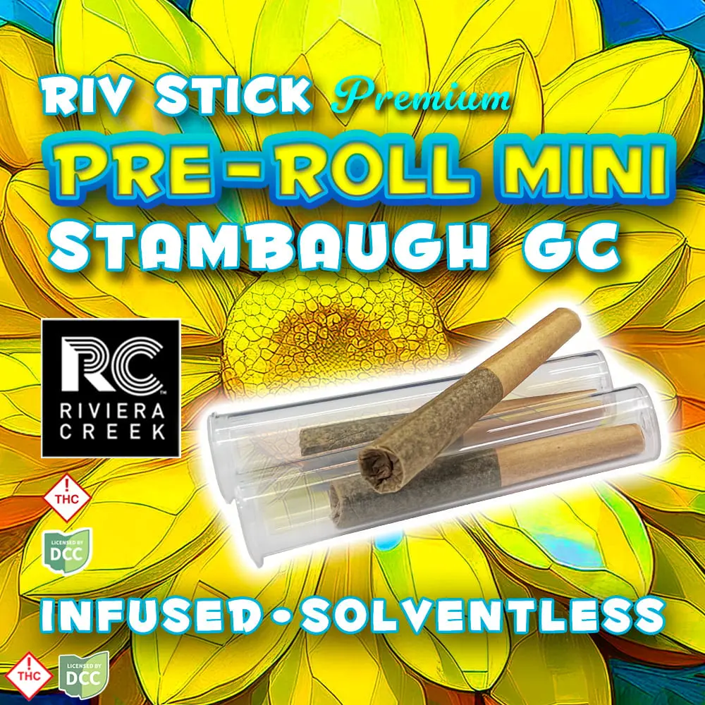 Riviera Creek – Stambaugh GC Infused Pre Roll Minis (.33g)