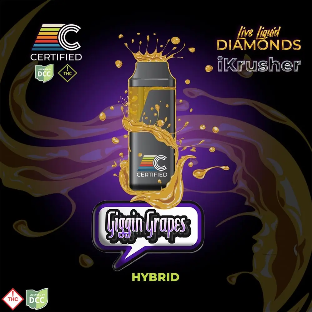 CERTIFIED – Giggin Grapes - Live Liquid Diamonds [1000mg]
