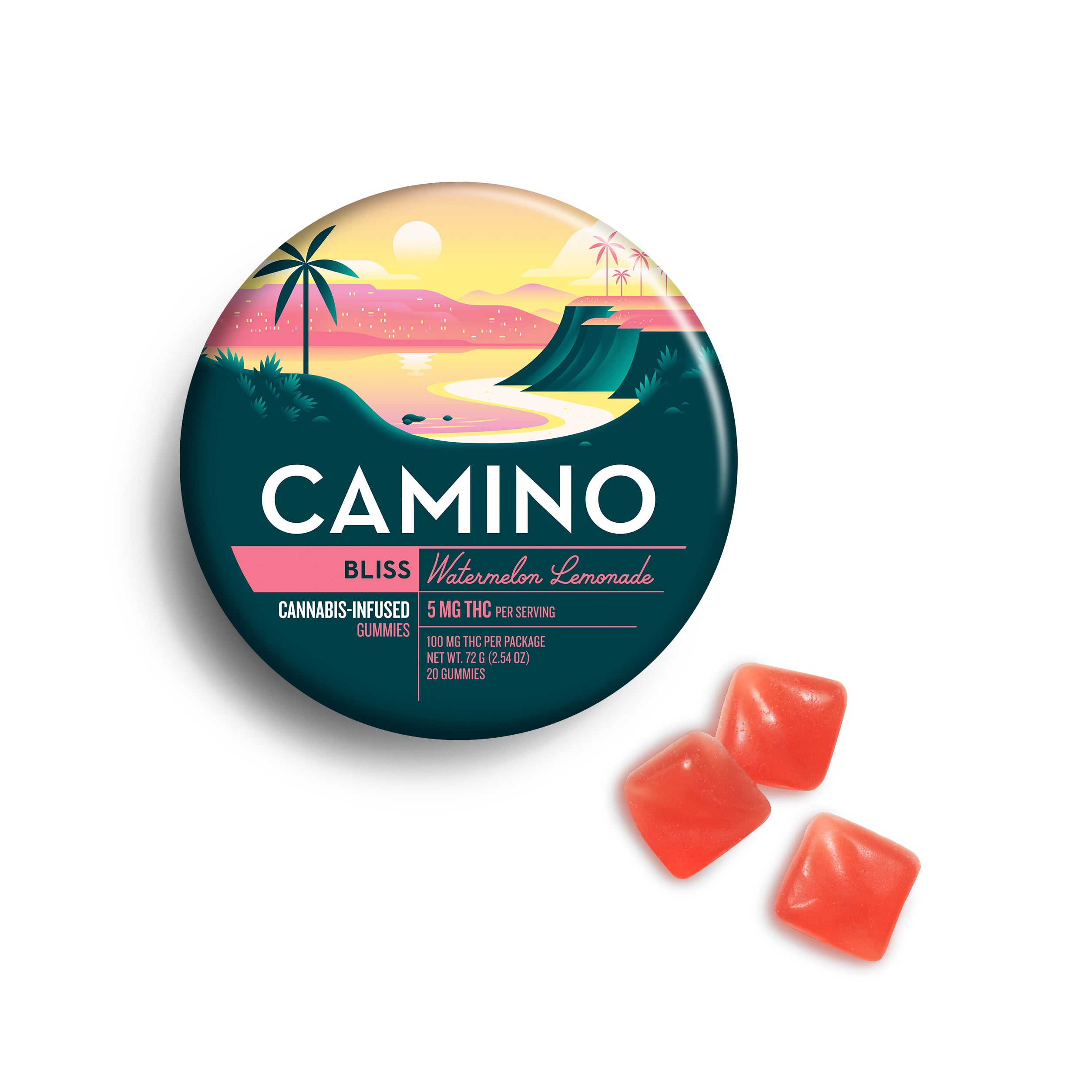 Camino – 'Bliss' Watermelon Lemonade [20pk] (100mg THC)