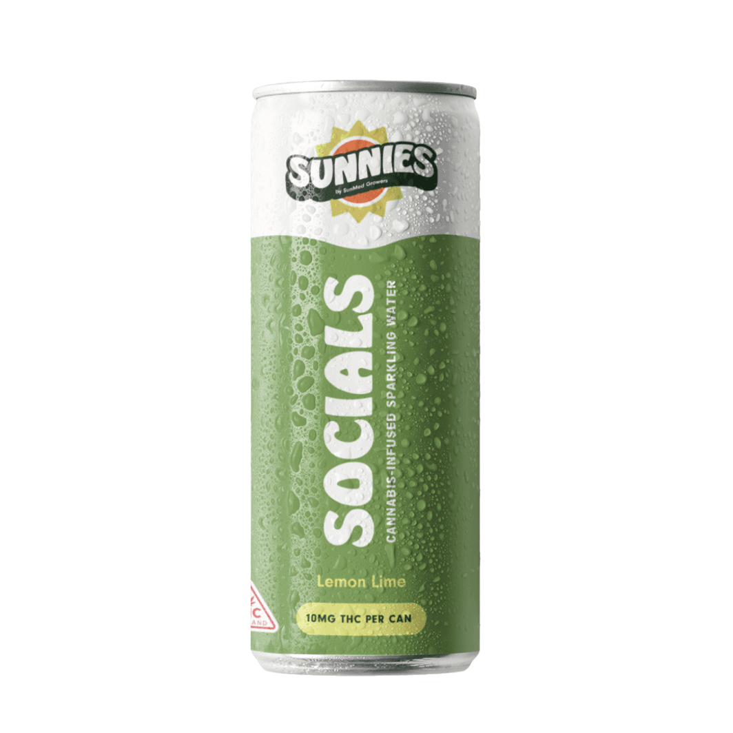 Sunnies – Socials - Lemon Lime Sparkling Water - 10mg