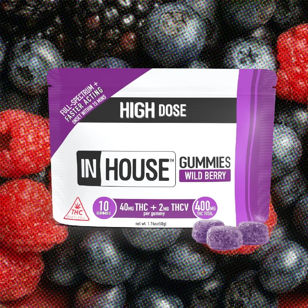 InHouse – Wild Berry [10pk] (400mg THC/20mg THCV)