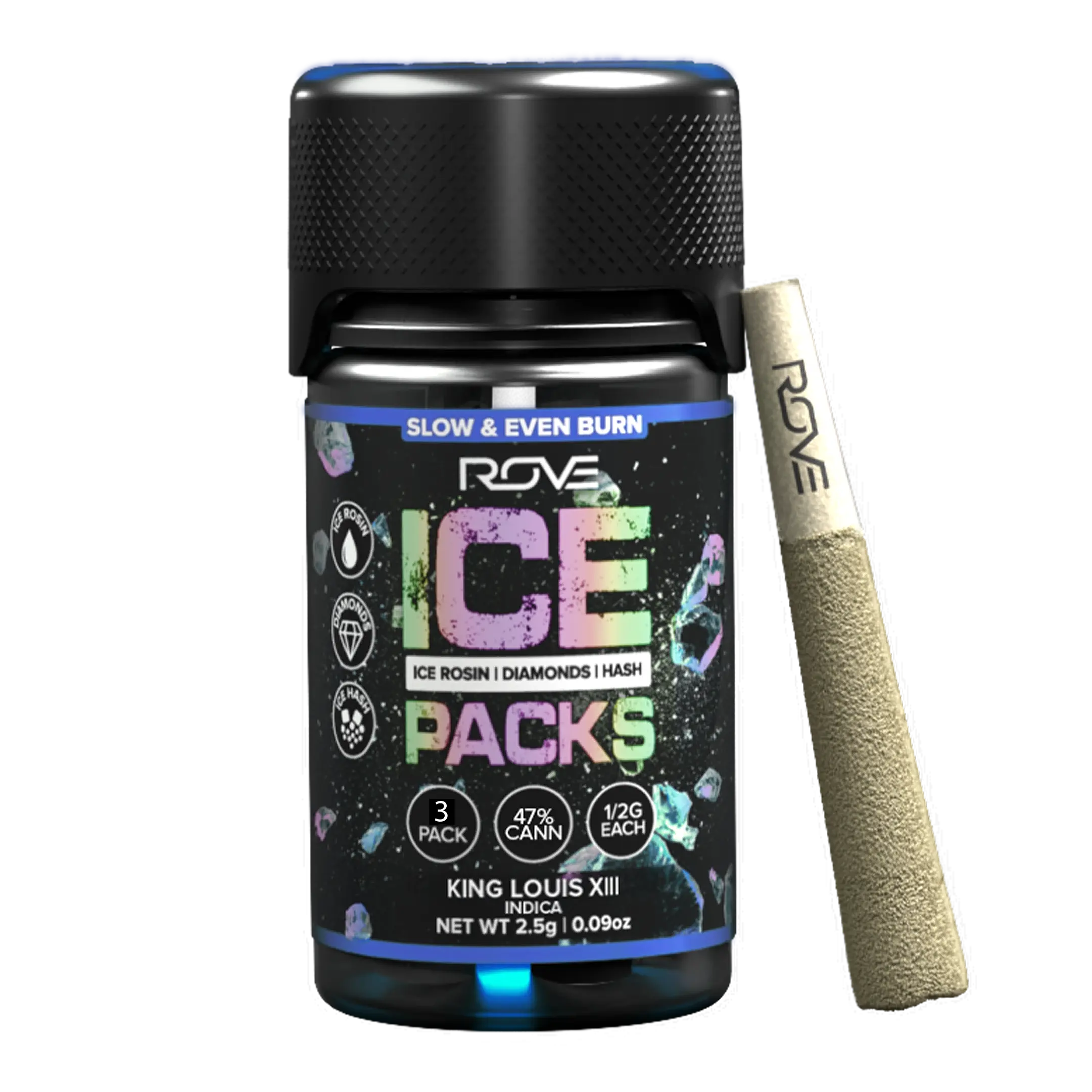 ROVE – King Louis XIII - Infused Ice Packs (Rosin, Hash, and Diamonds) [3x 0.5g]