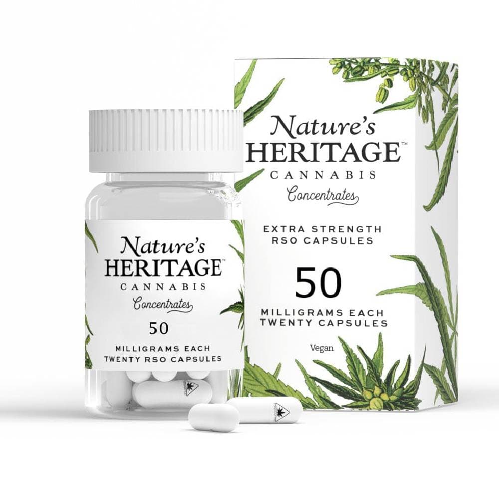 Nature's Heritage – RSO Capsules [20pk] (1000mg)