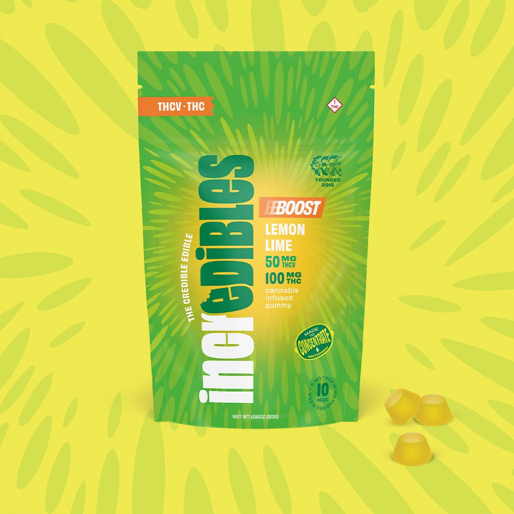 incredibles – 2:1 Lemon Lime Boost + THCV [10pk] (100mg THC/50mg THCV)