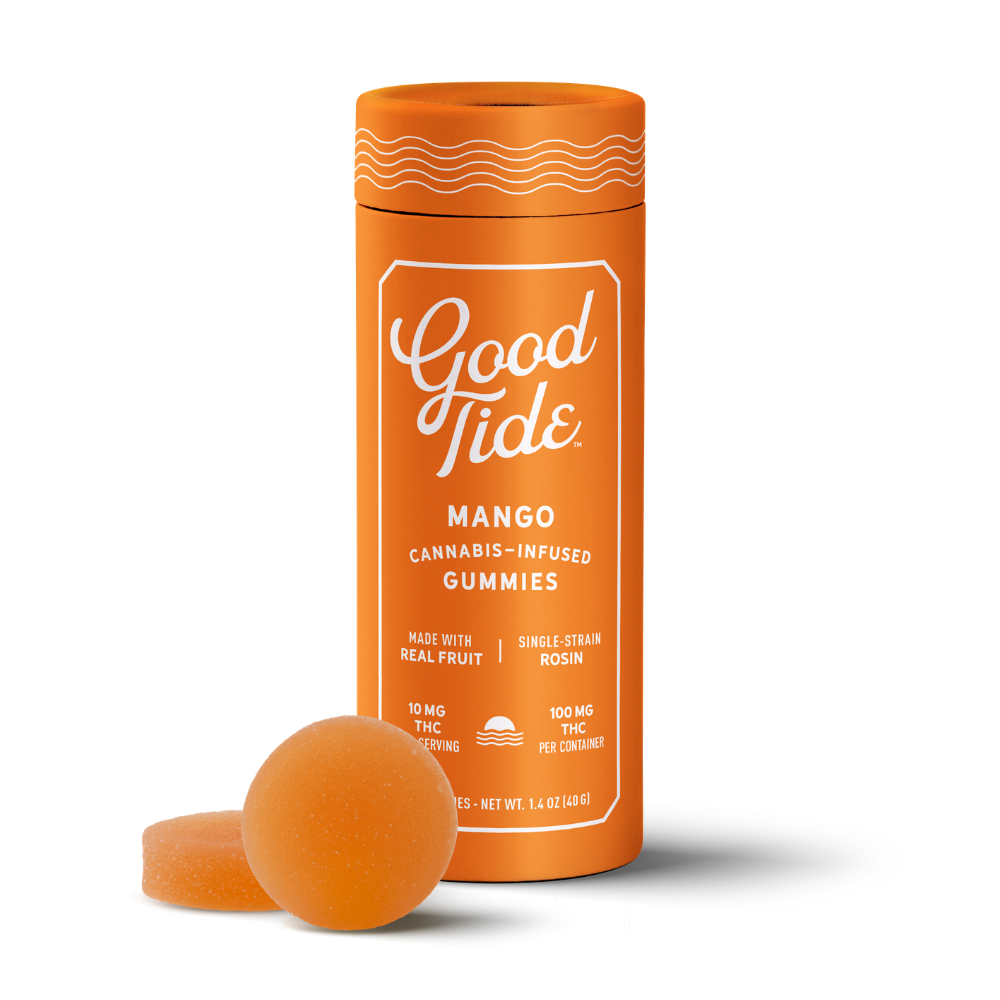 Good Tide – Mango Single-Strain Rosin Gummies | Mellow | 100mg