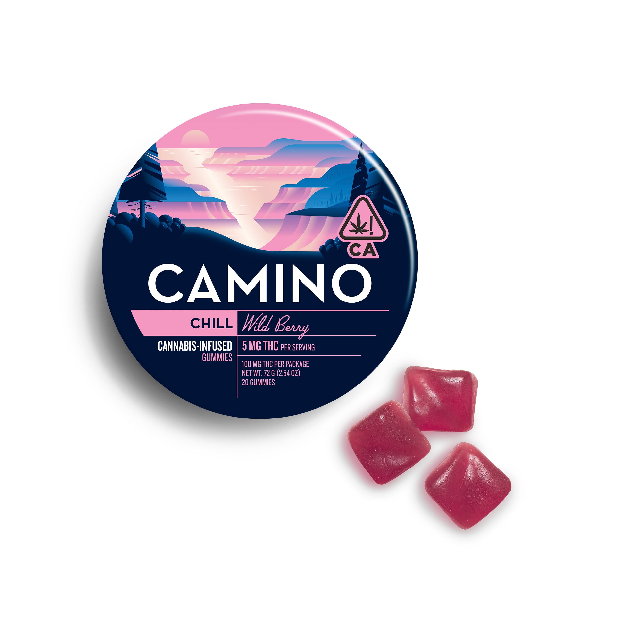 Camino – 'Chill' Wild Berry [20pk] (100mg THC)
