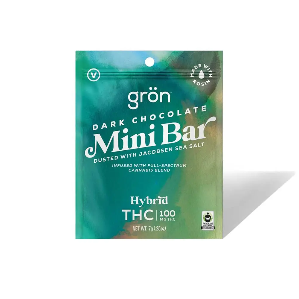 Grön – THC Dark Chocolate Mini Bar (100mg)