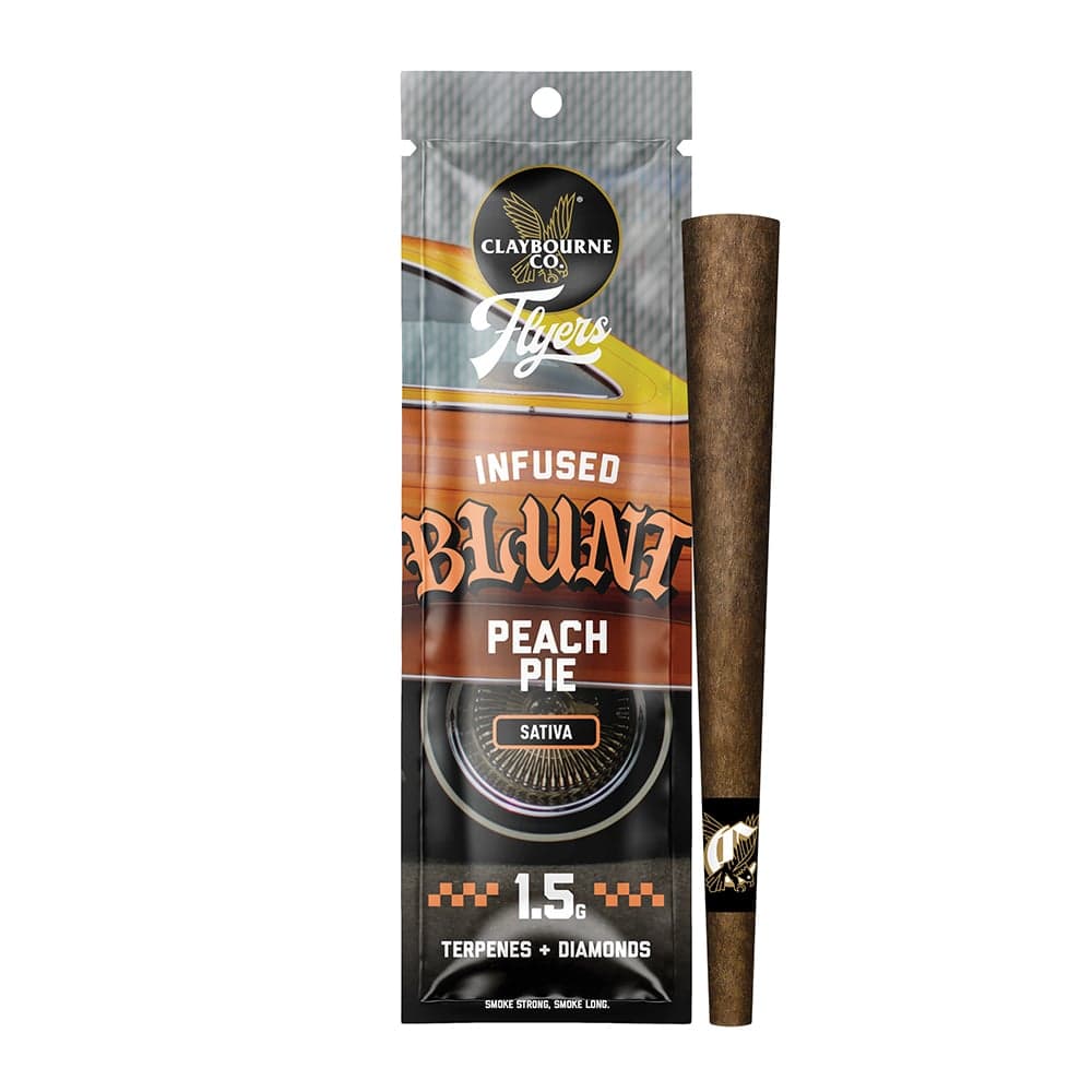 Claybourne – Peach Pie (1.5g) - Flyers Infused Blunt