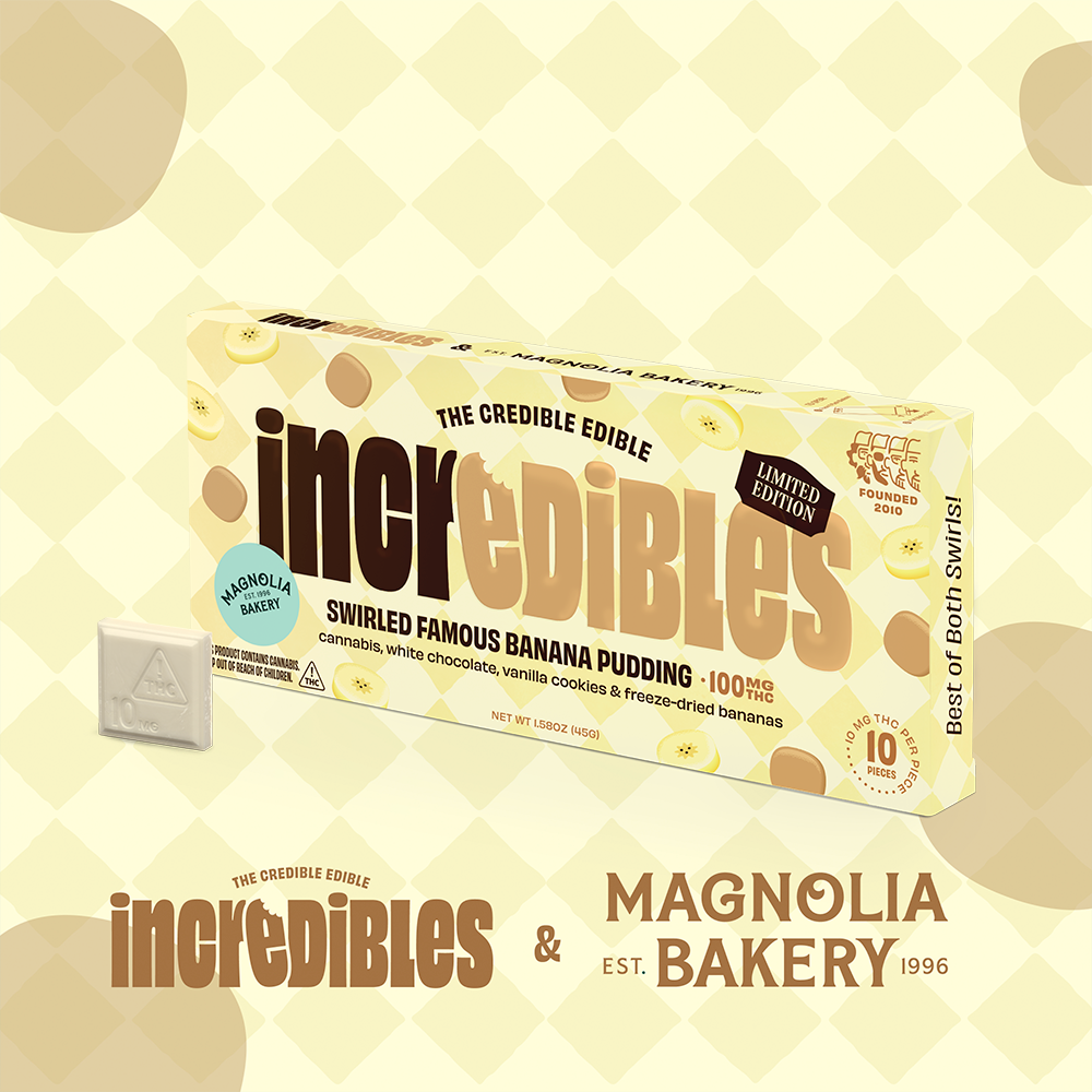 incredibles – Magnolia Bakery Swirled Famous Banana Pudding [10pk] (100mg)