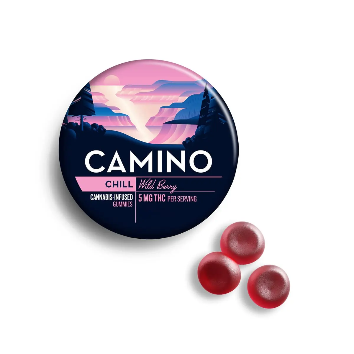 Camino – Camino Wild Berry Cannabis-Infused Gummies 00524