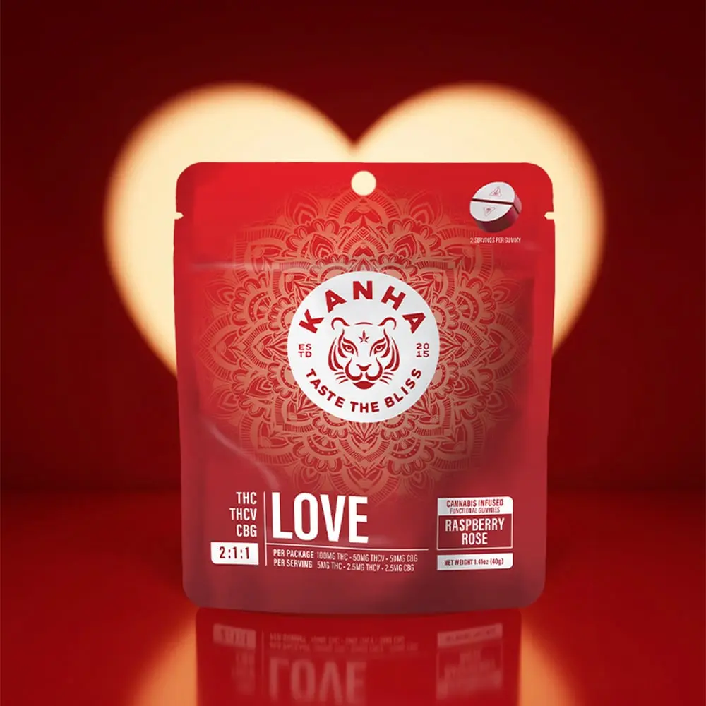 KANHA – FX 2:1:1 LOVE Raspberry Rose [10pk] (100mg THC/50mg THCV/50mg CBG)