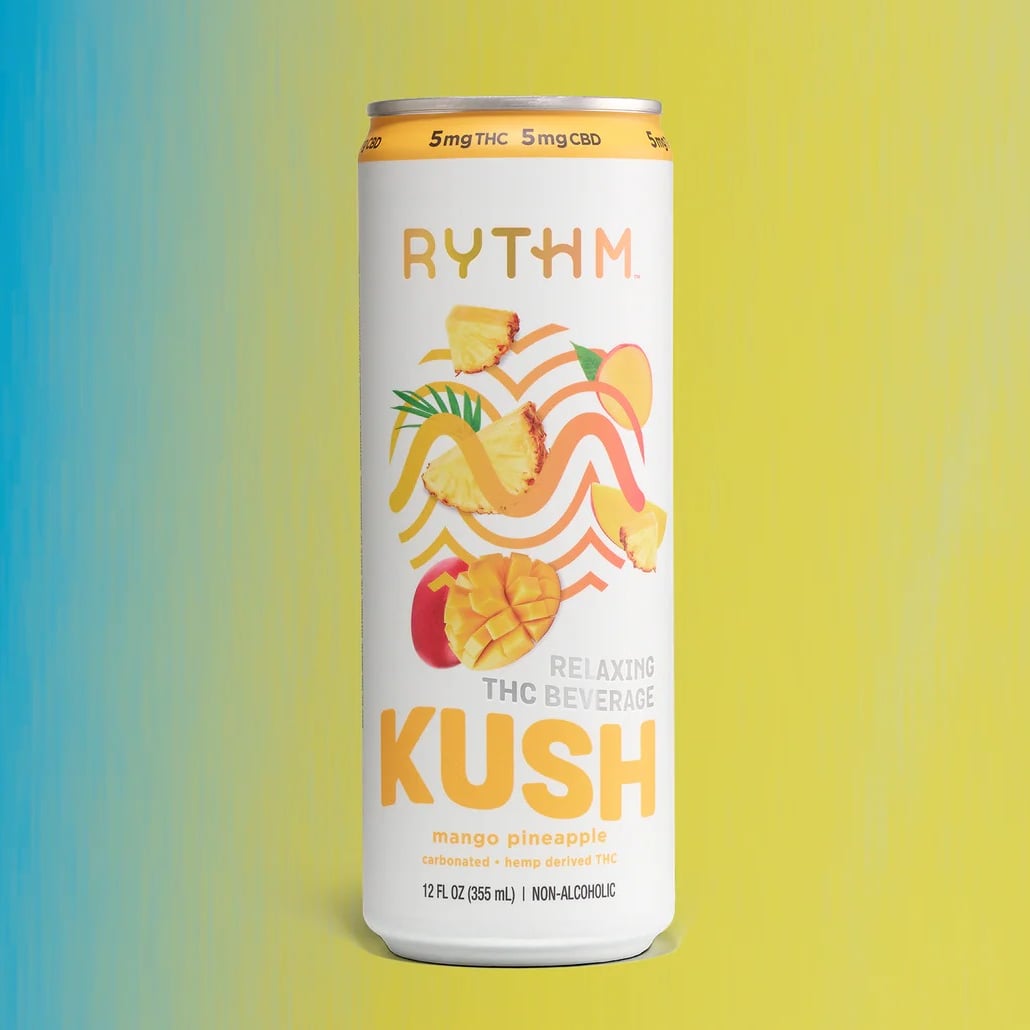 RYTHM – Kush Mango Pineapple [12oz] (5mg THC/5mg CBD)