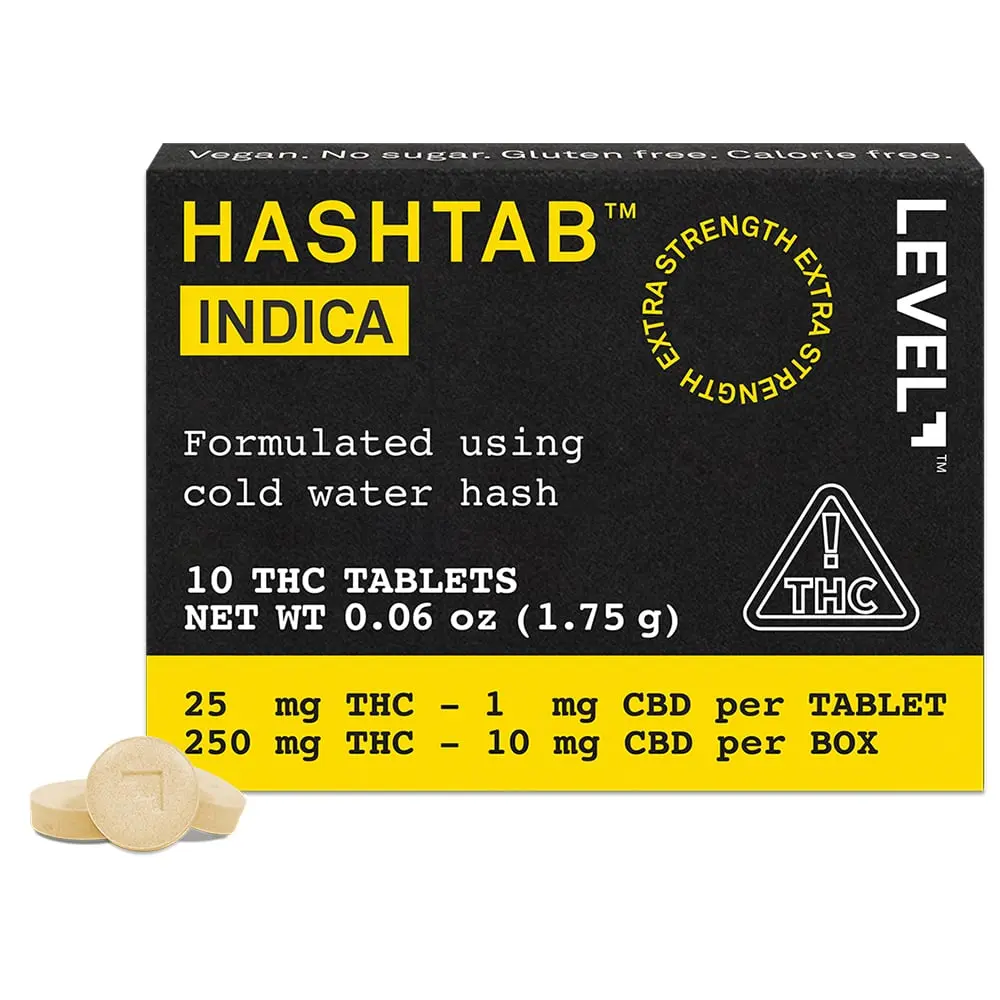 LEVEL – HASHTAB Indica [10pk] (250mg)