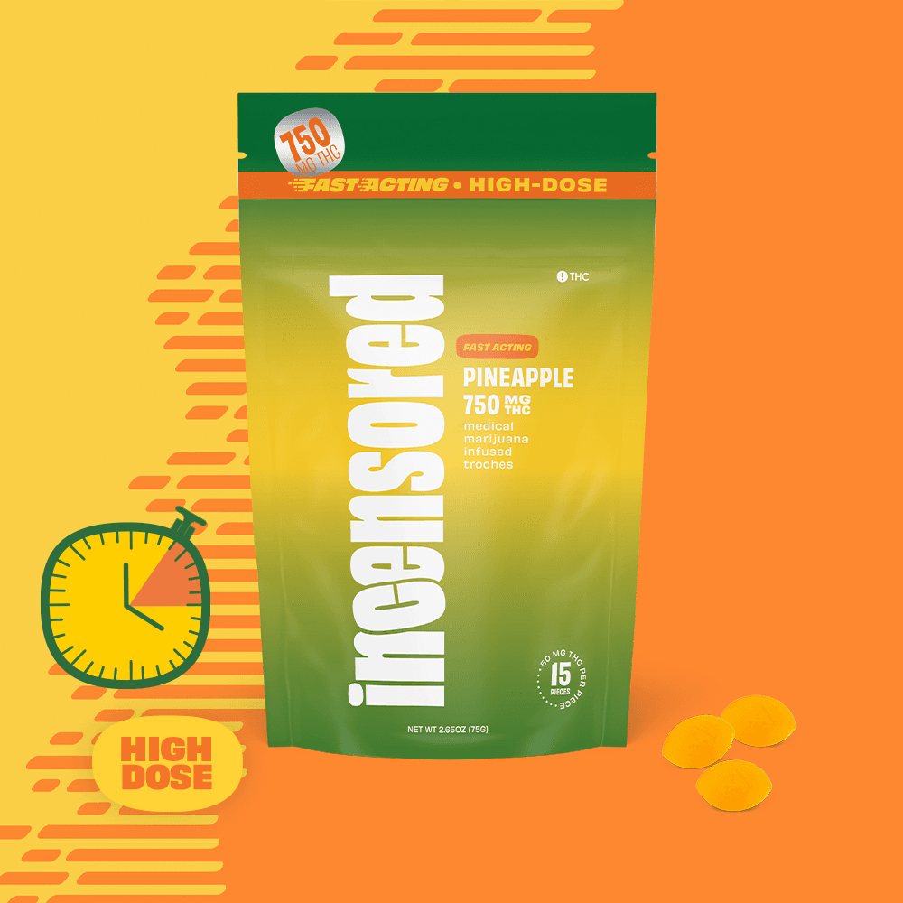 (inc)ensored – Fast Acting Pineapple High Dose [15pk] (750mg)