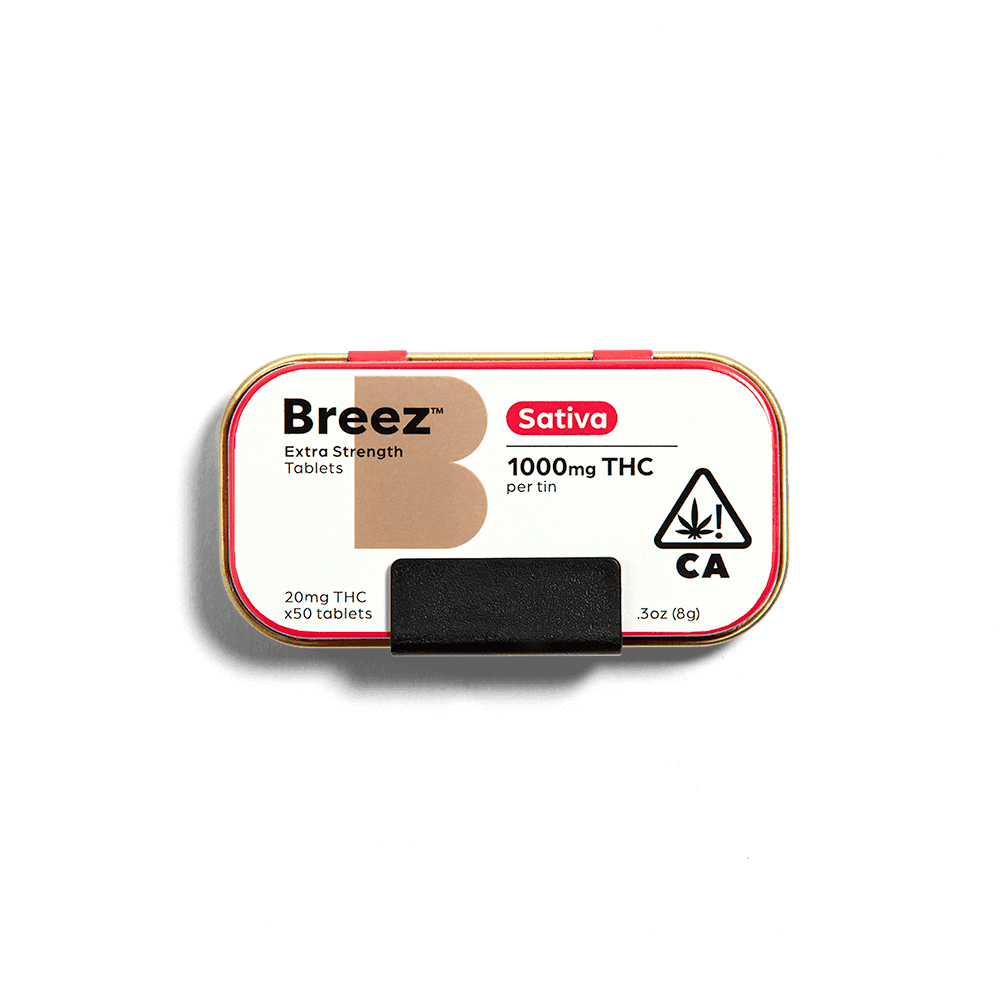 Breez – Extra Strength Sativa Tablets [50pk] (1000mg)