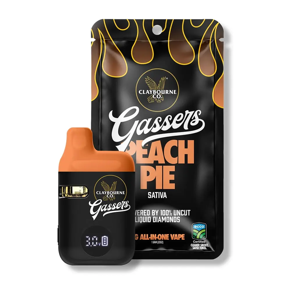 Claybourne – Peach Pie(1g) - Gassers All-In-One Liquid Diamonds Vape