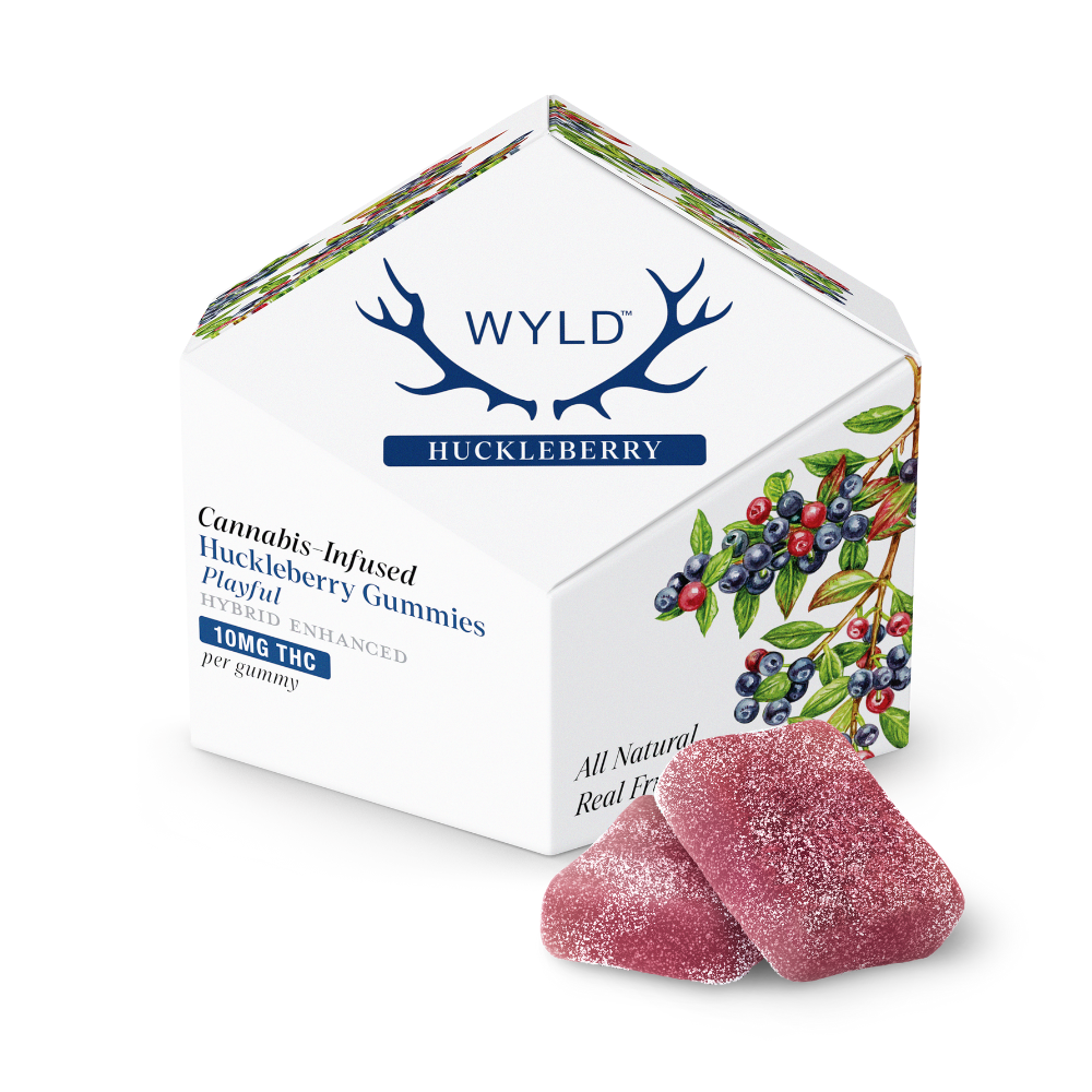 WYLD – Huckleberry Hybrid Enhanced Gummies | 100mg THC