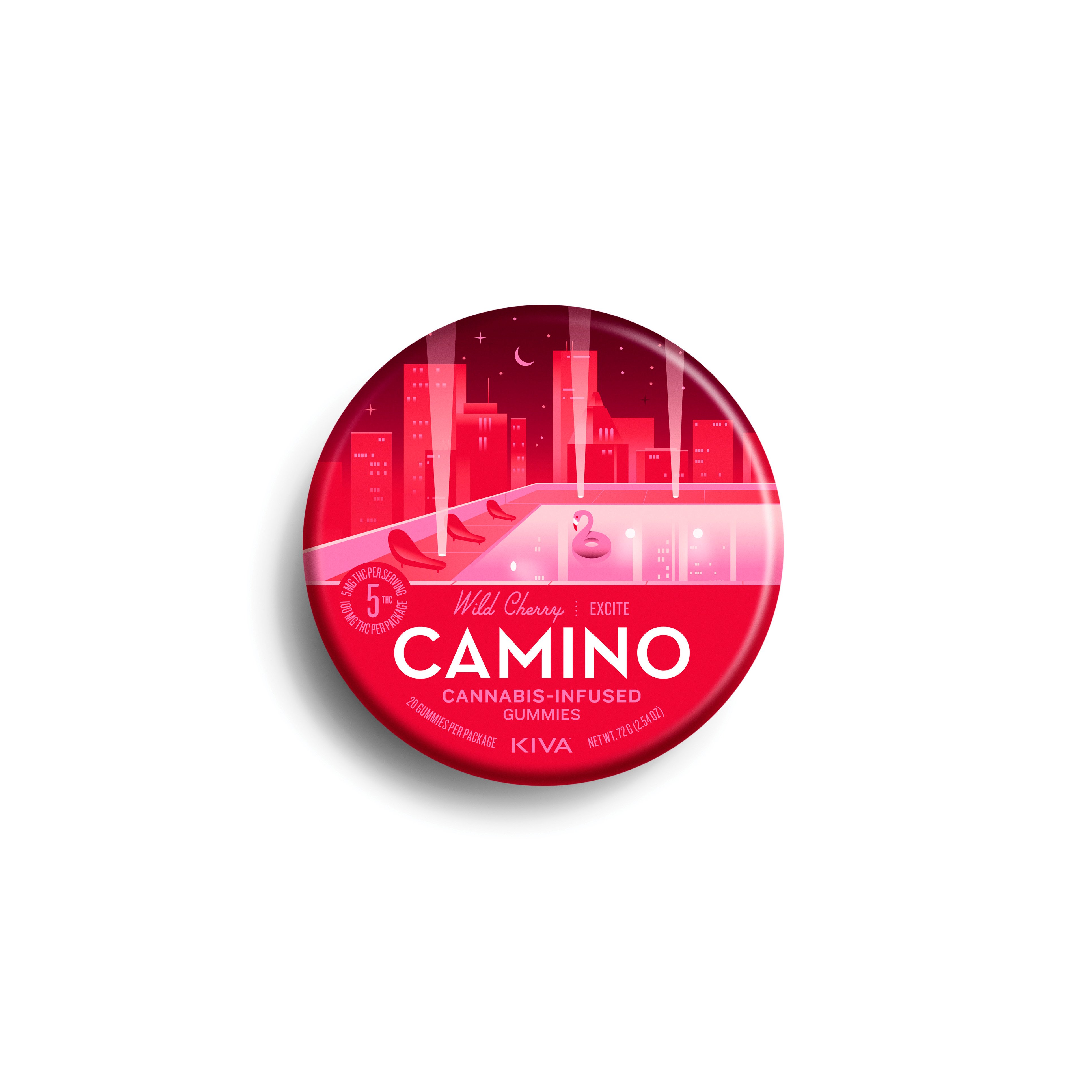 Camino – 'Excite' Wild Cherry [20pk] (100mg THC)
