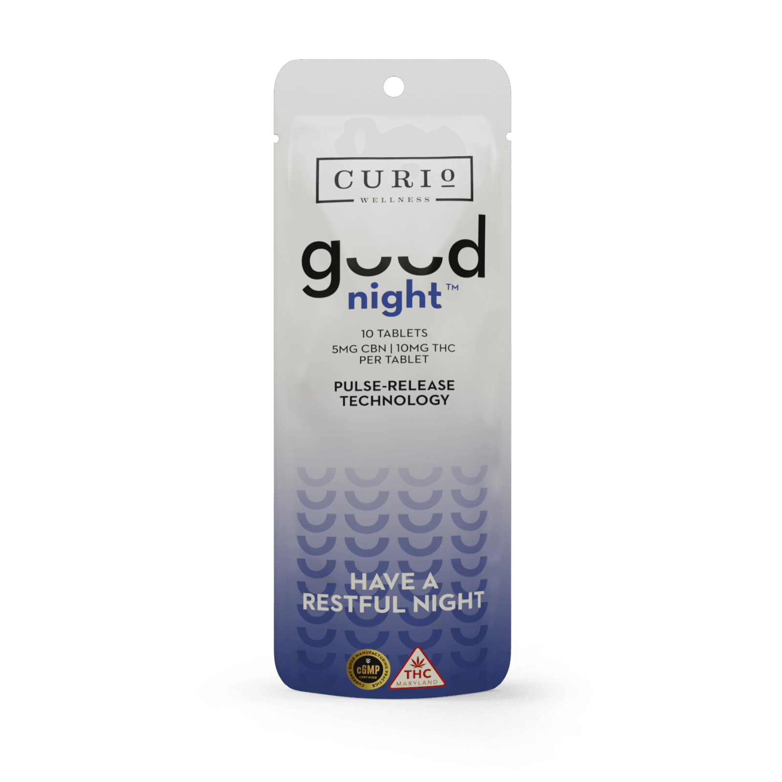 Curio Wellness – Good Night | Tablets  [10pk] (100mg THC/50mg CBN)