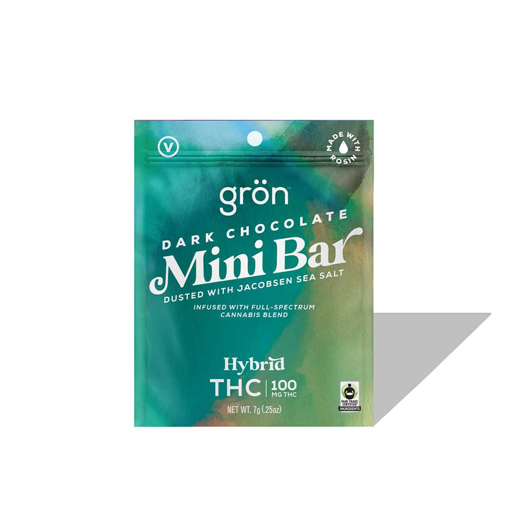 Grön – THC Dark Chocolate High-Dose Mini Bar (100mg)