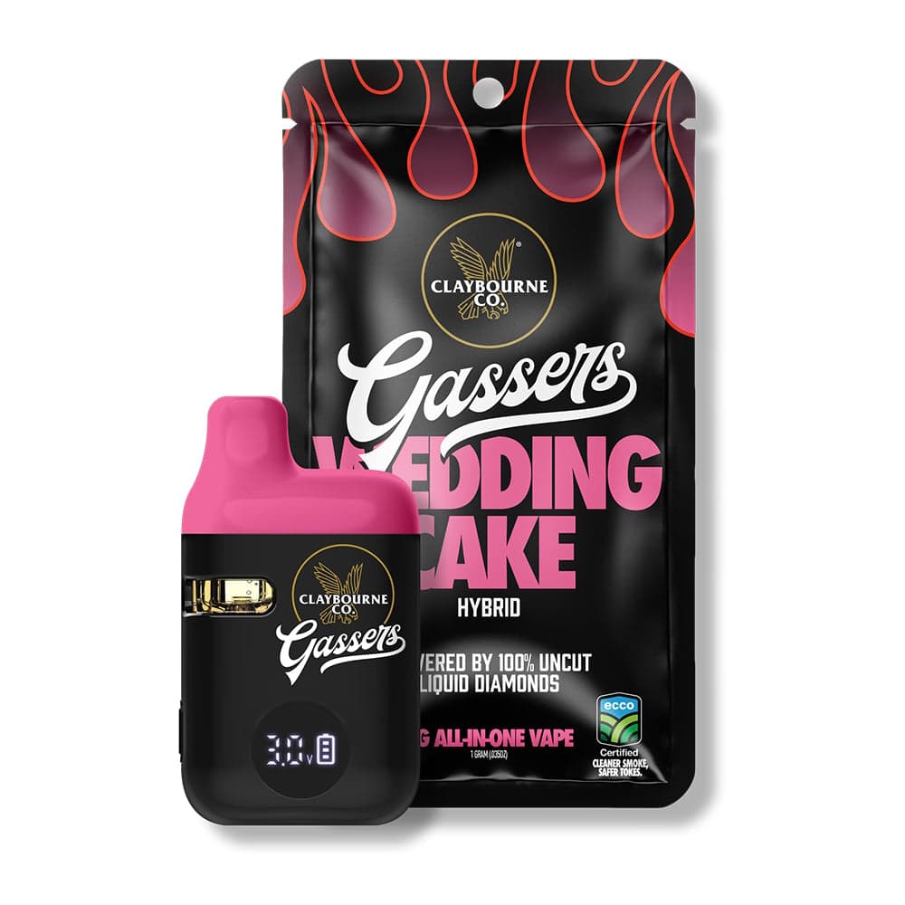 Claybourne – Wedding Cake  (1g) - Gassers All-In-One Liquid Diamonds Vape