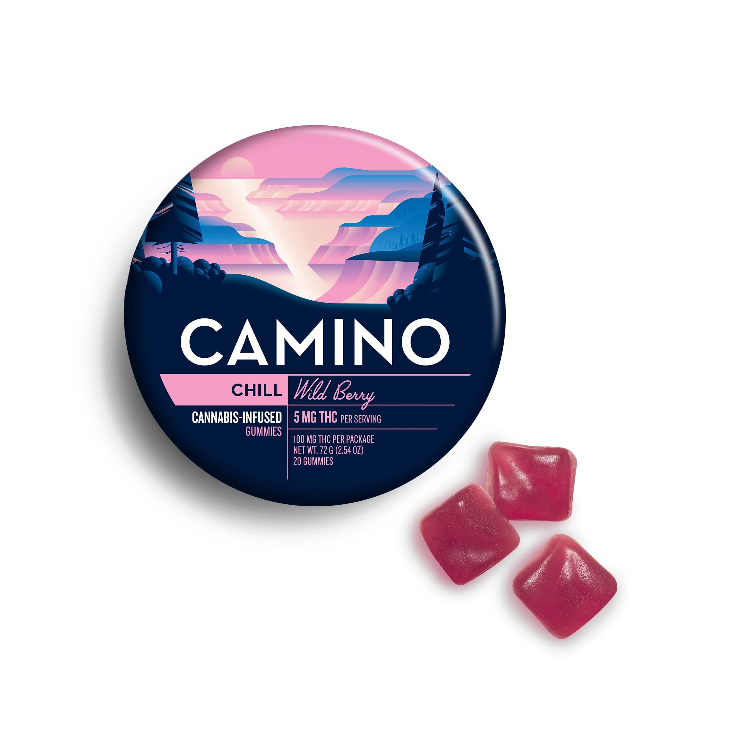 Camino – 'Chill' Wild Berry [20pk] (100mg THC)