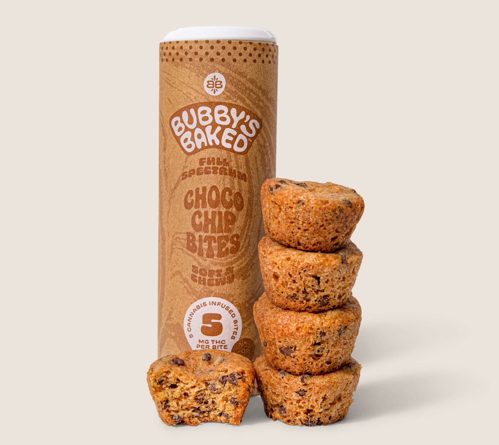 Bubby's Baked – Chocolate Chip [5pk] (25mg)