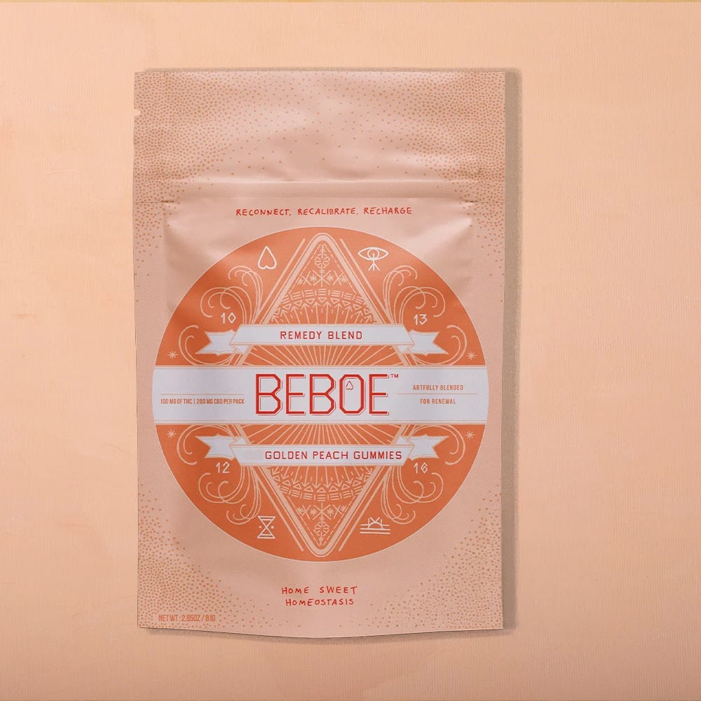 Beboe – 1:2 Remedy Golden Peach [14pk] (200mg CBD/100mg THC)