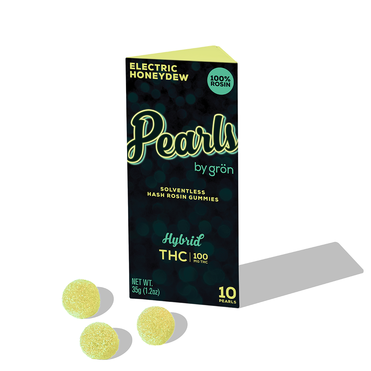 Grön – THC Electric Honeydew Pearls - Hybrid (100mg)