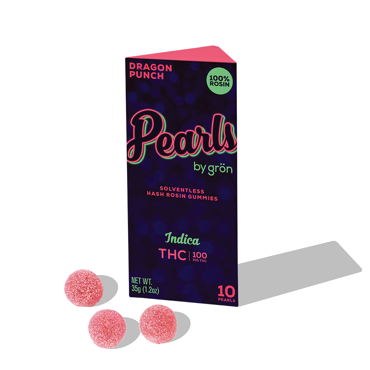 Grön – THC Dragon Punch Pearls - Indica (100mg)