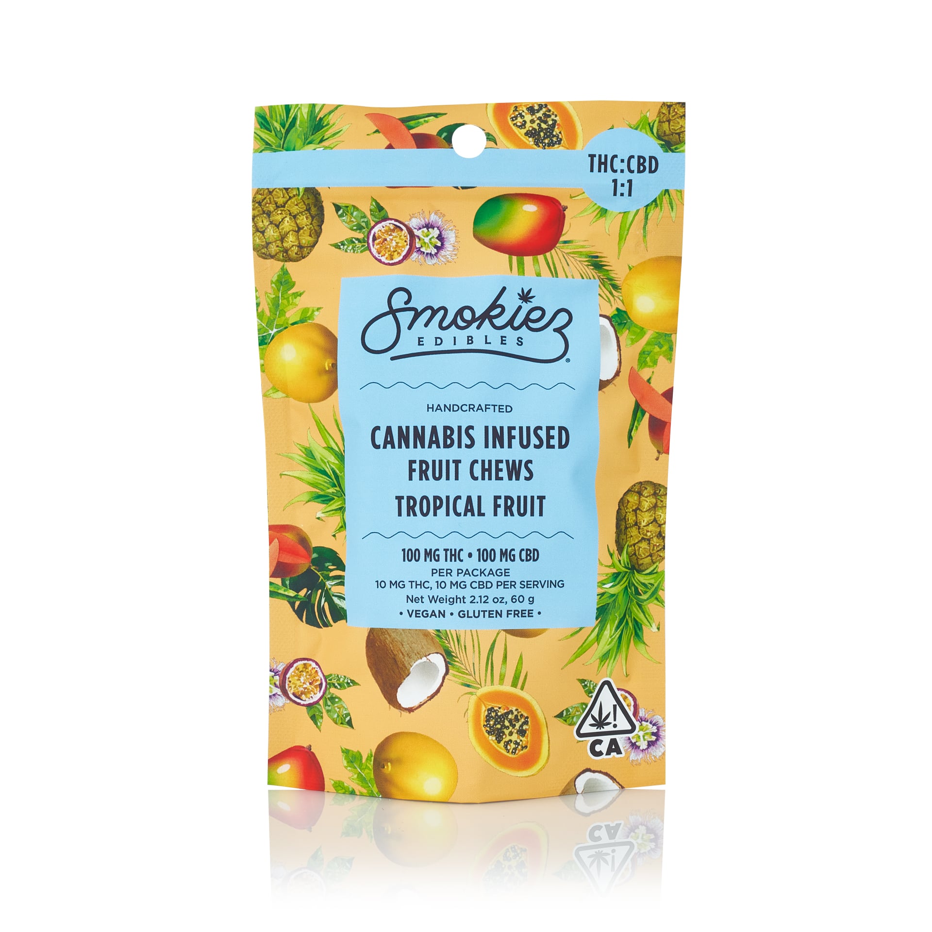 Smokiez – 1:1 Tropical Fruit [10pk] (100mg CBD/100mg THC)