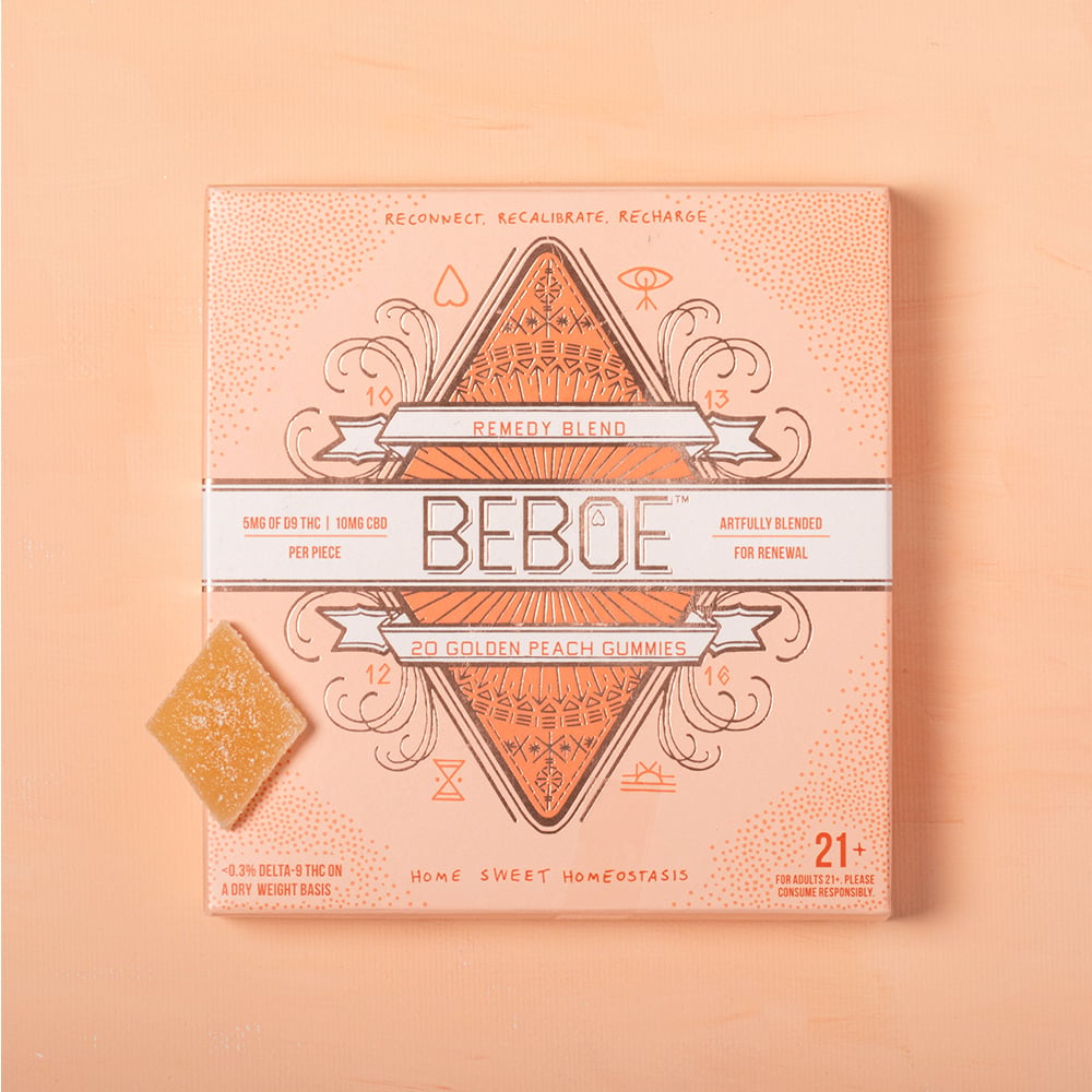 Beboe – 1:2 Remedy Golden Peach [20pk] (200mg CBD/100mg THC)