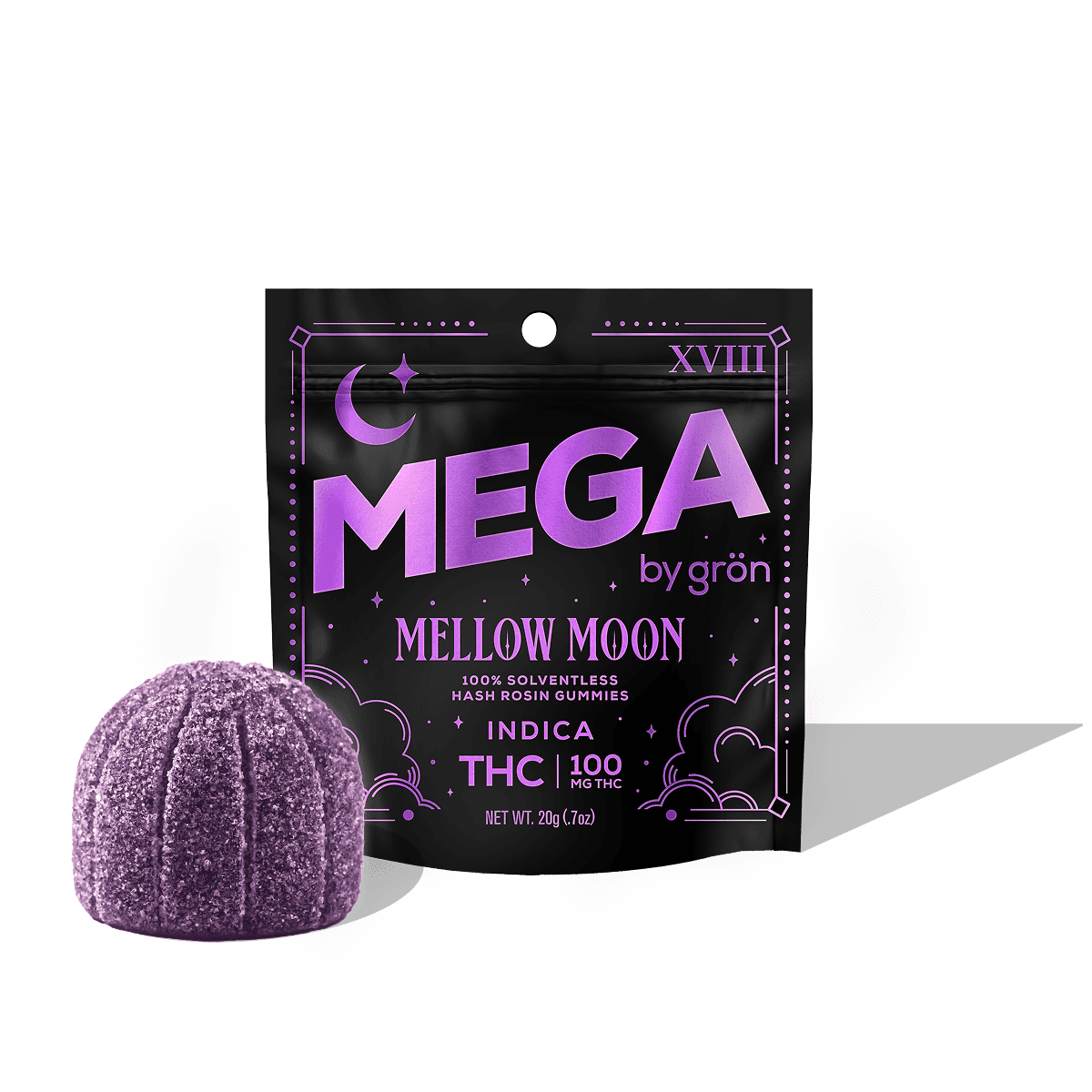 Grön – Mellow Moon MEGA Rosin - THC - Indica
