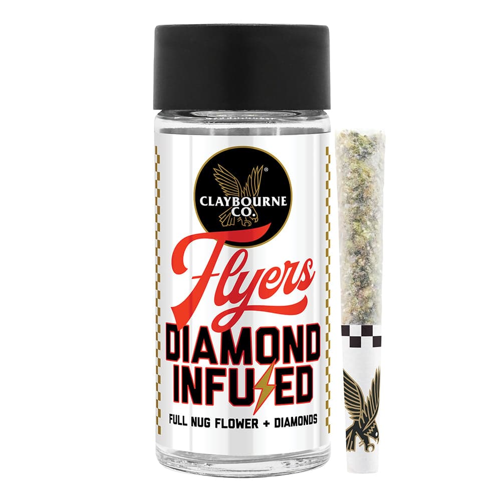 Claybourne – Pineapple Express (1.5g) - Diamond Infused Flyers Pre-Rolls