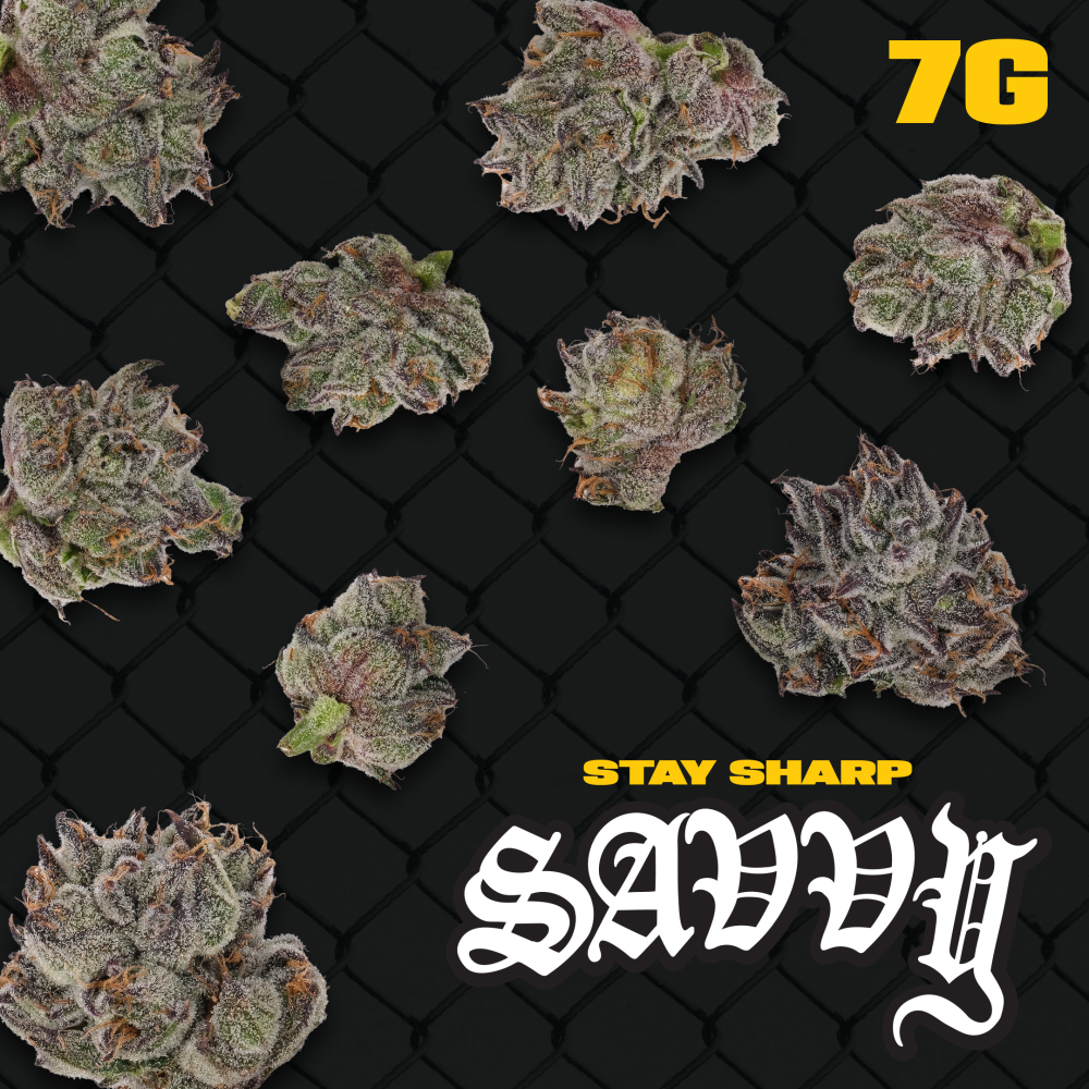 Savvy – Savvy Flower 7g GMO Purps I 27478