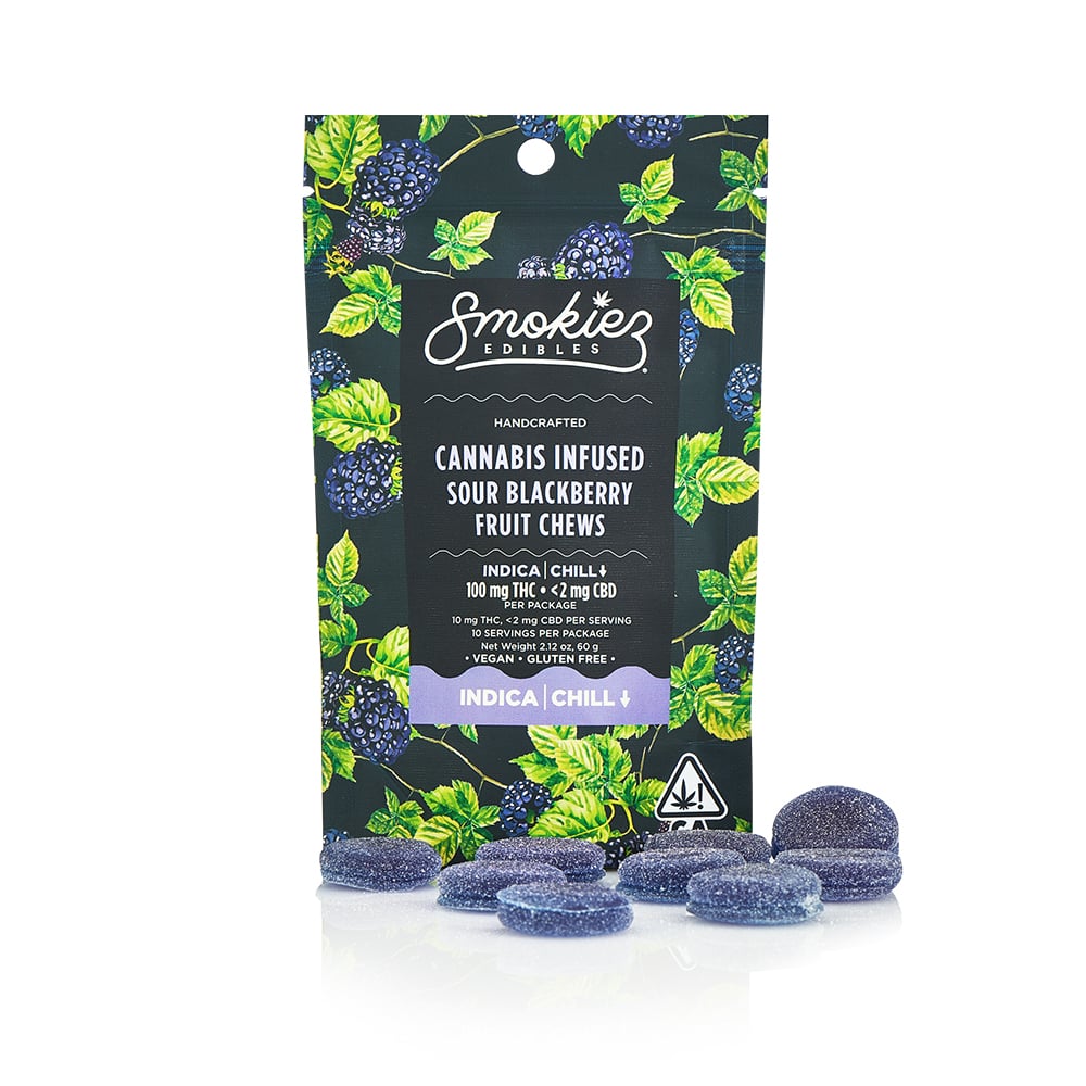 Smokiez – Sour Blackberry - Indica [10pk] (100mg)