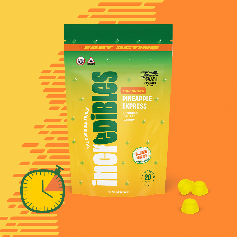 incredibles – Fast-Acting Pineapple Express [20pk] (100mg)