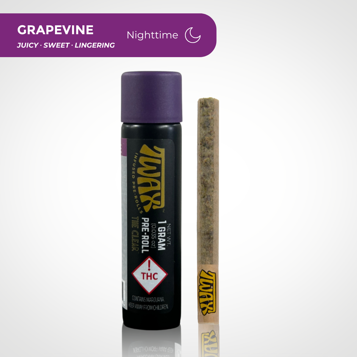 CLEAR Brands – The Clear TWAX Infused Pre-roll 1g | Grapevine