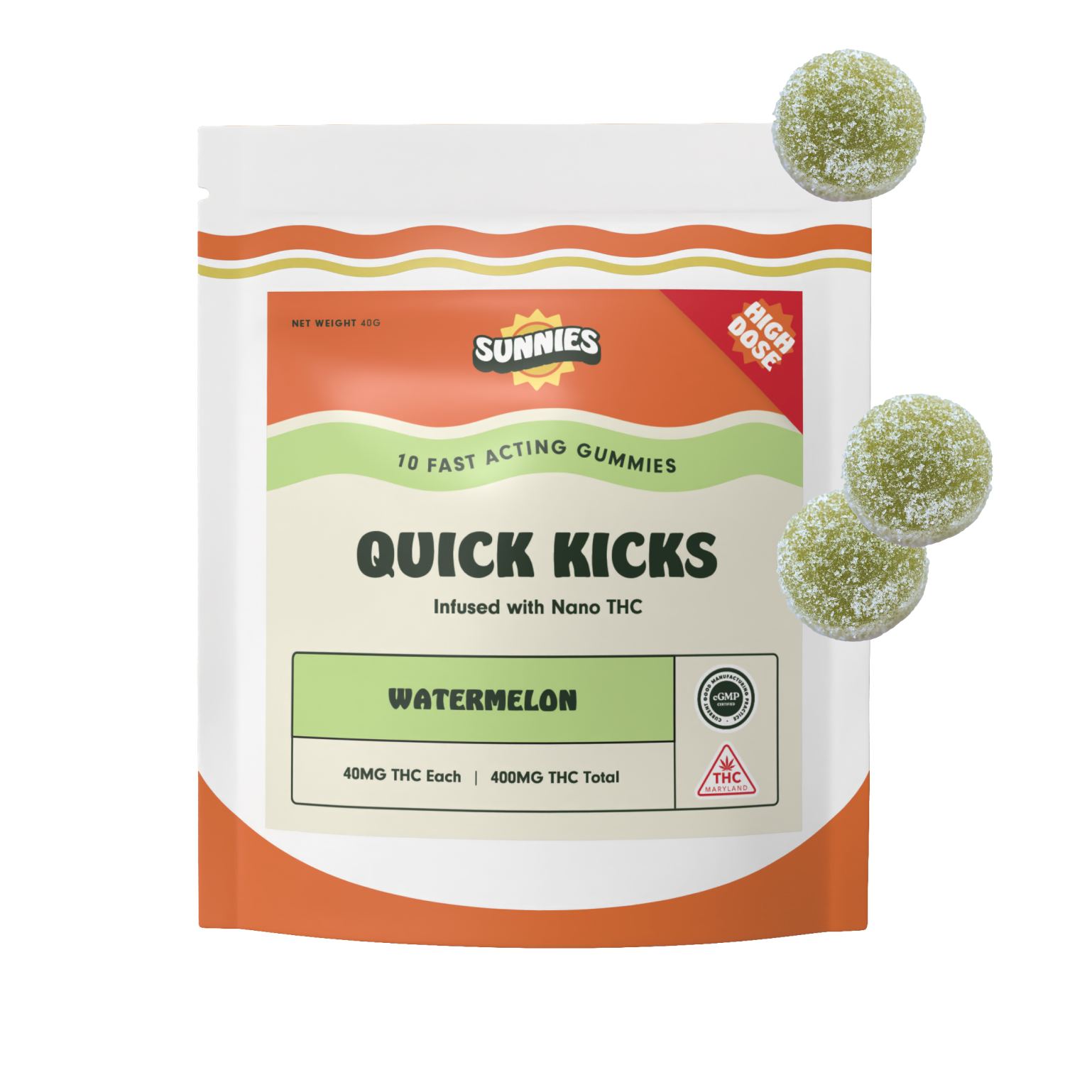 Sunnies – Watermelon [10pk] (400mg)