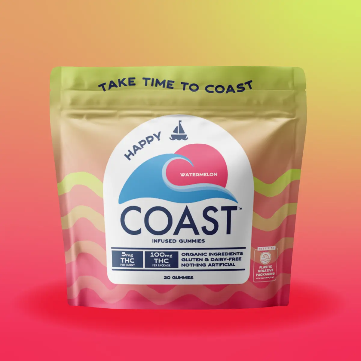 Coast Cannabis Co™ – Coast Cannabis CO. - 5mg THC Watermelon - Infused Gummies 00624
