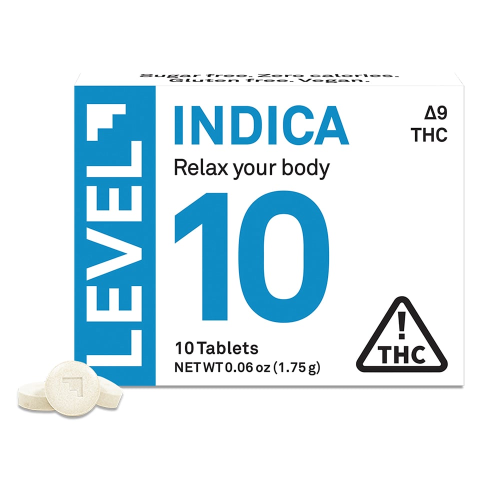LEVEL – LEVEL 10 Indica [10pk] (100mg delta-9 THC)