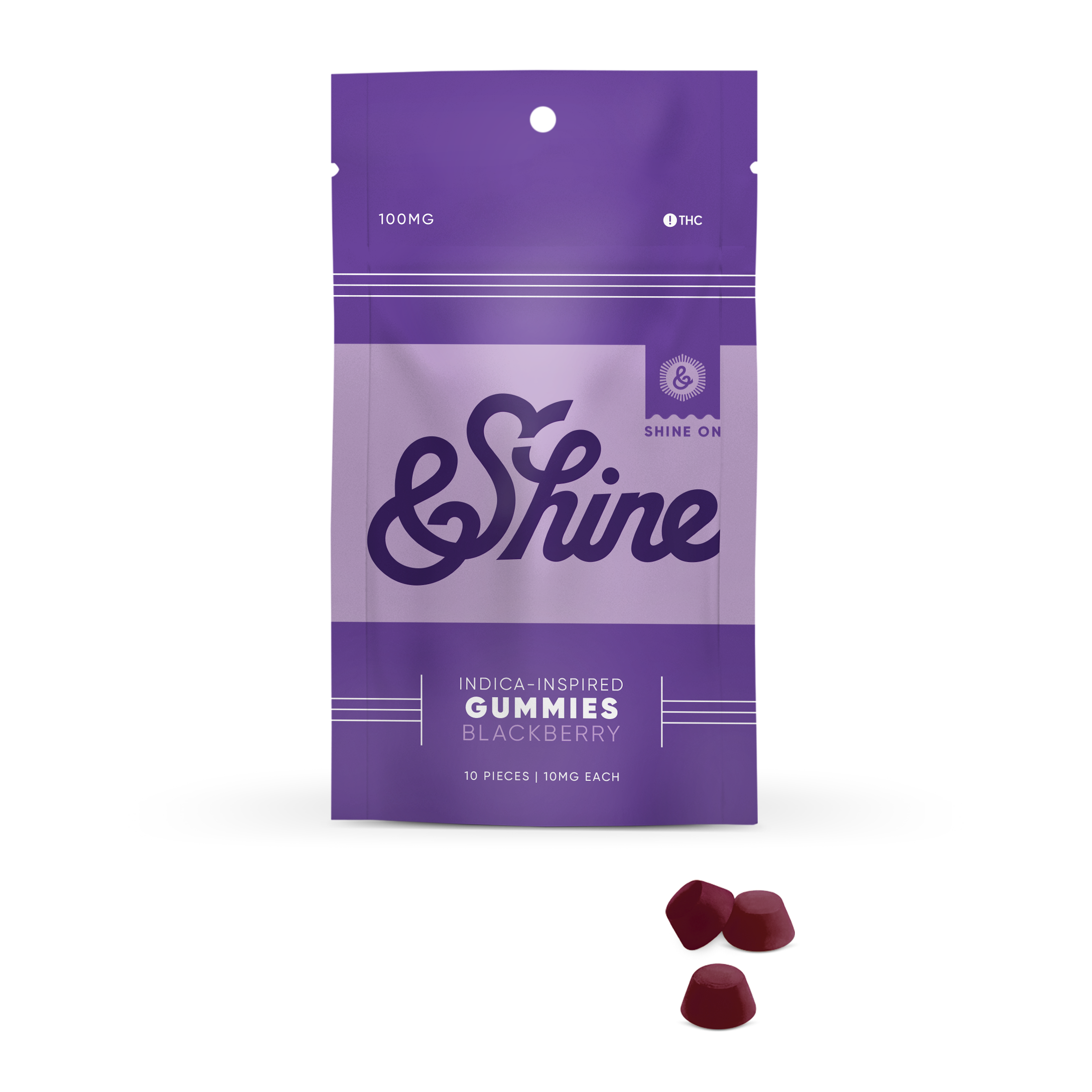 &Shine – Blackberry [10pk] (100mg)
