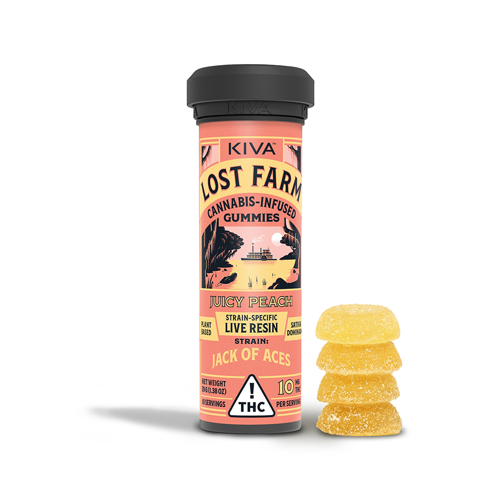 Lost Farm – Juicy Peach x Jack of Aces [10pk] (100mg)