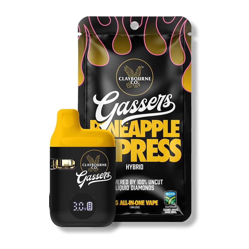 Claybourne – Pineapple Express  (1g) - Gassers All-In-One Liquid Diamonds Vape