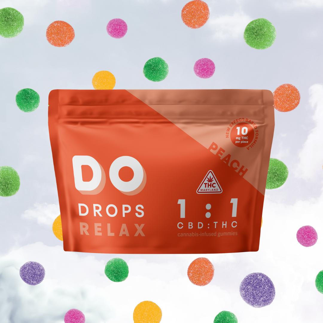 Do Drops – Peach 1:1 CBD/THC [10pk] (100mg CBD/100mg THC)