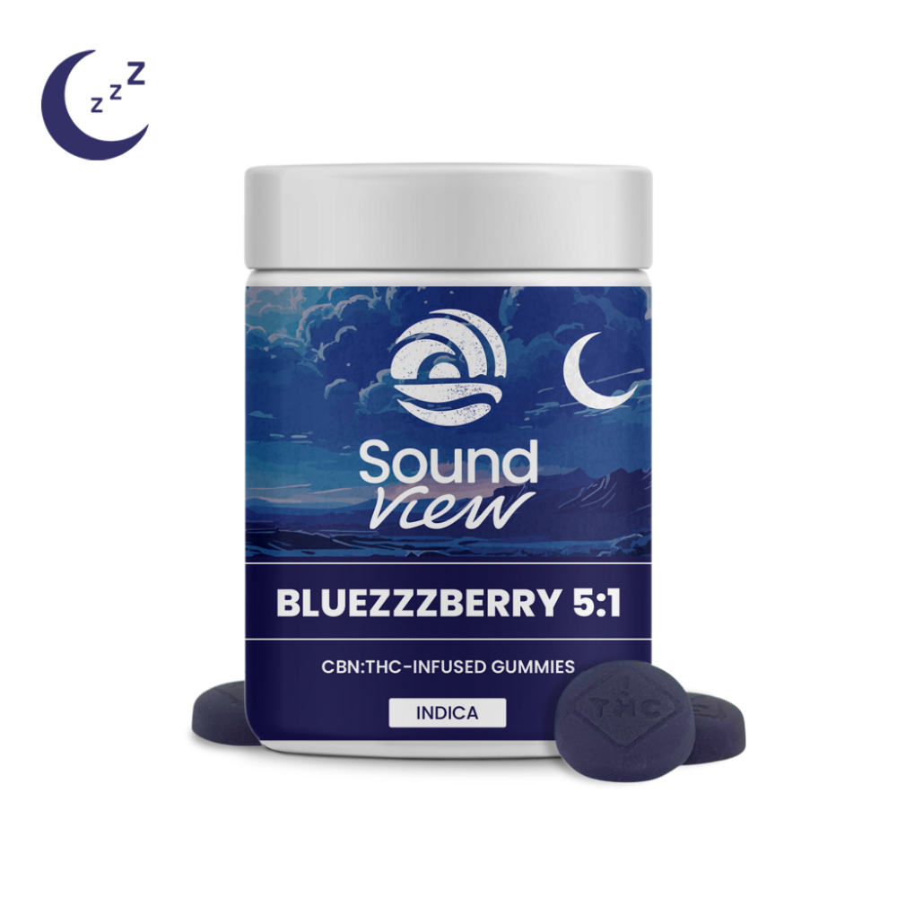 SoundView – SoundView BlueZZZberry 5:1 CBN Gummies T94mg C501.6mg I 00293