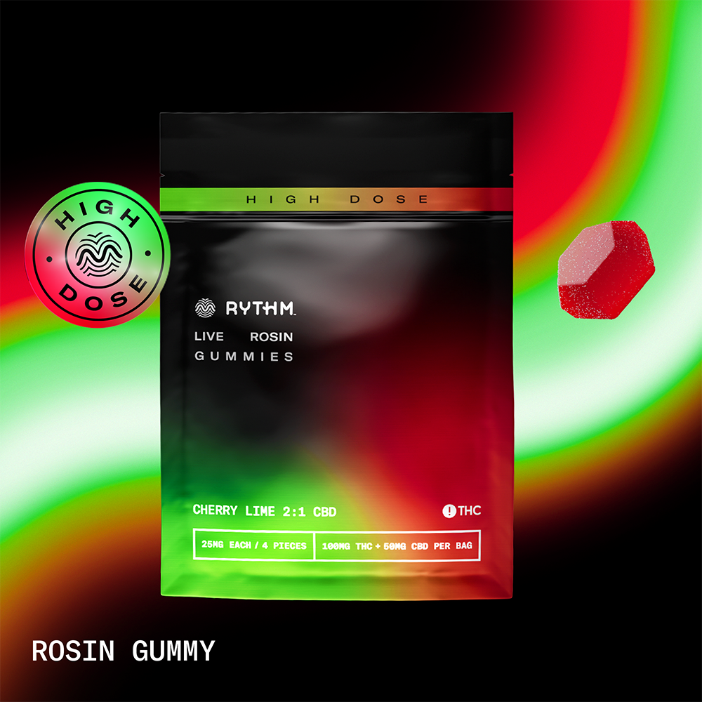 RYTHM – 2:1 Cherry Lime - Sunset Sherbert [4pk] (100mg THC/50mg CBD)