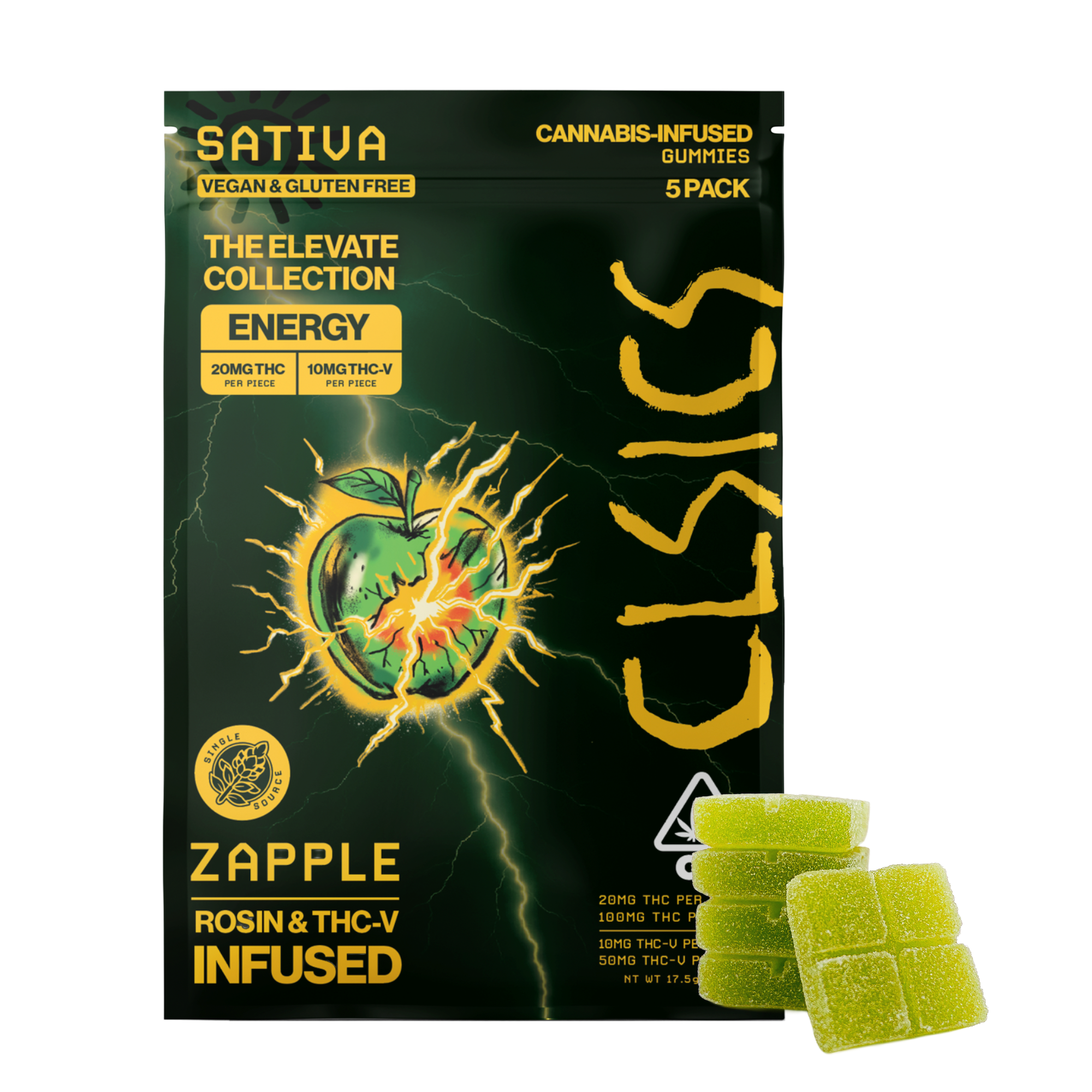CLSICS – Zapple [5pk] (100mg THC/50mg THC-V)