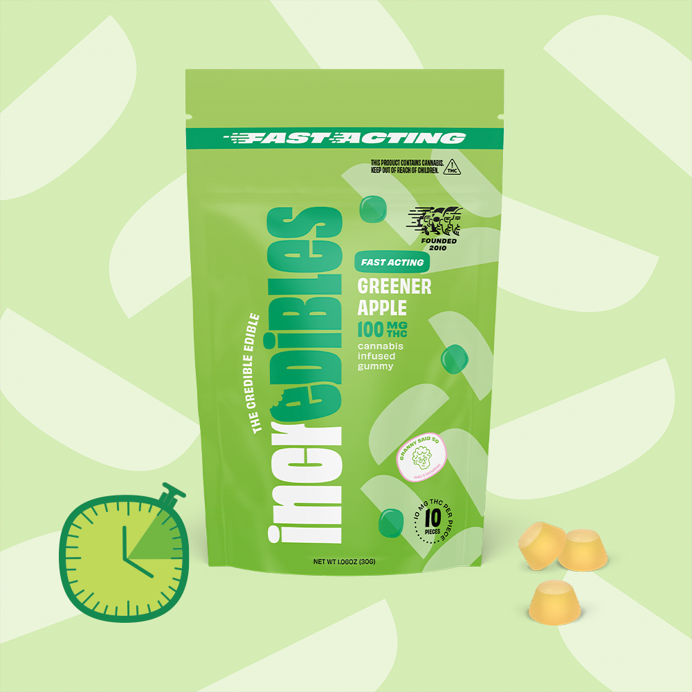 incredibles – Fast Acting Greener Apple [10pk] (100mg)