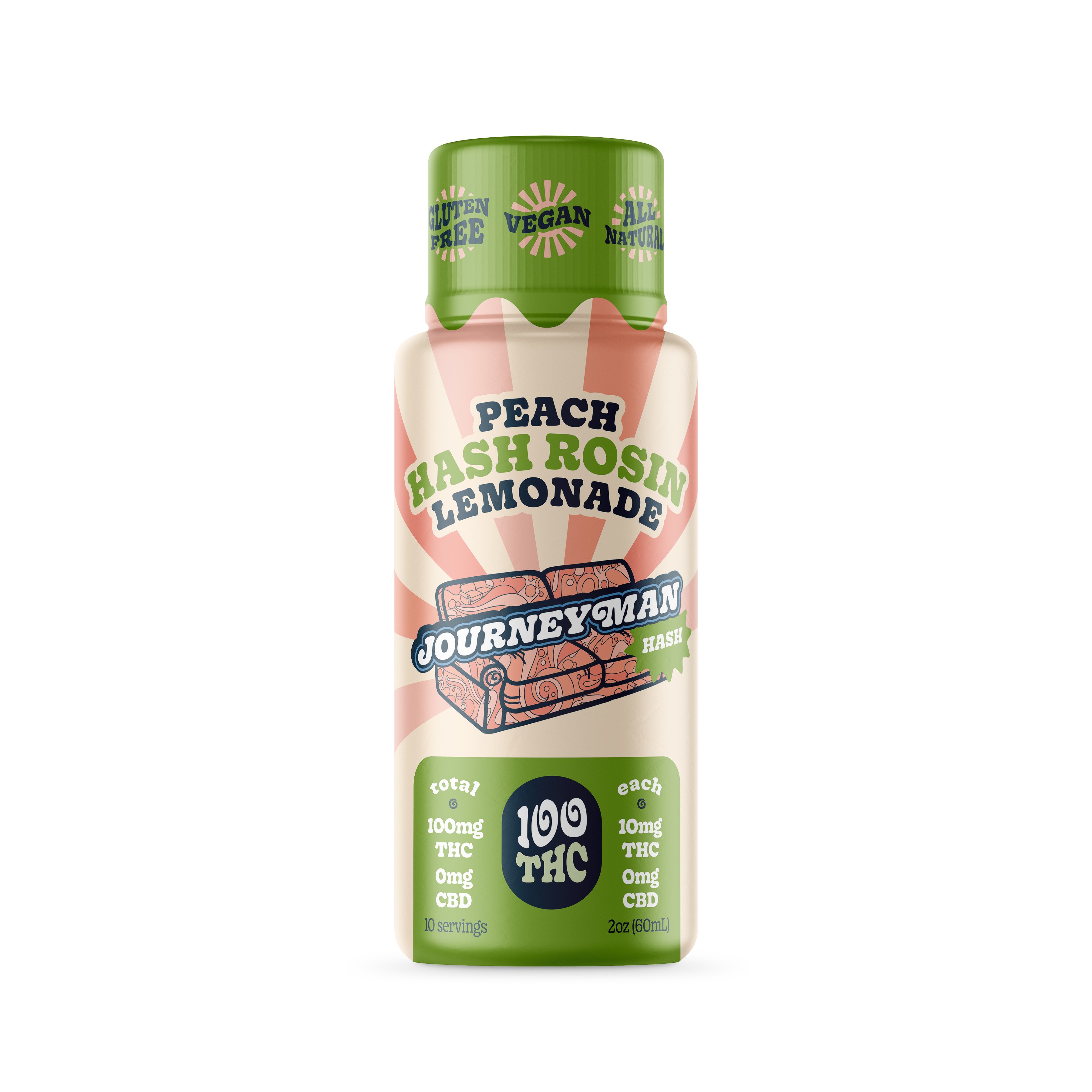 Journeyman – Peach Hash Rosin Lemonade [2oz] (100mg)